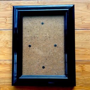 5”x7” glossy black picture frame